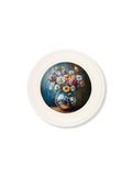 Disco Wildflowers - Oxford Strong White Round Frame - Blythe Living