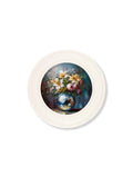 Disco Lilies & Roses - Oxford Strong White Round Frame - Blythe Living