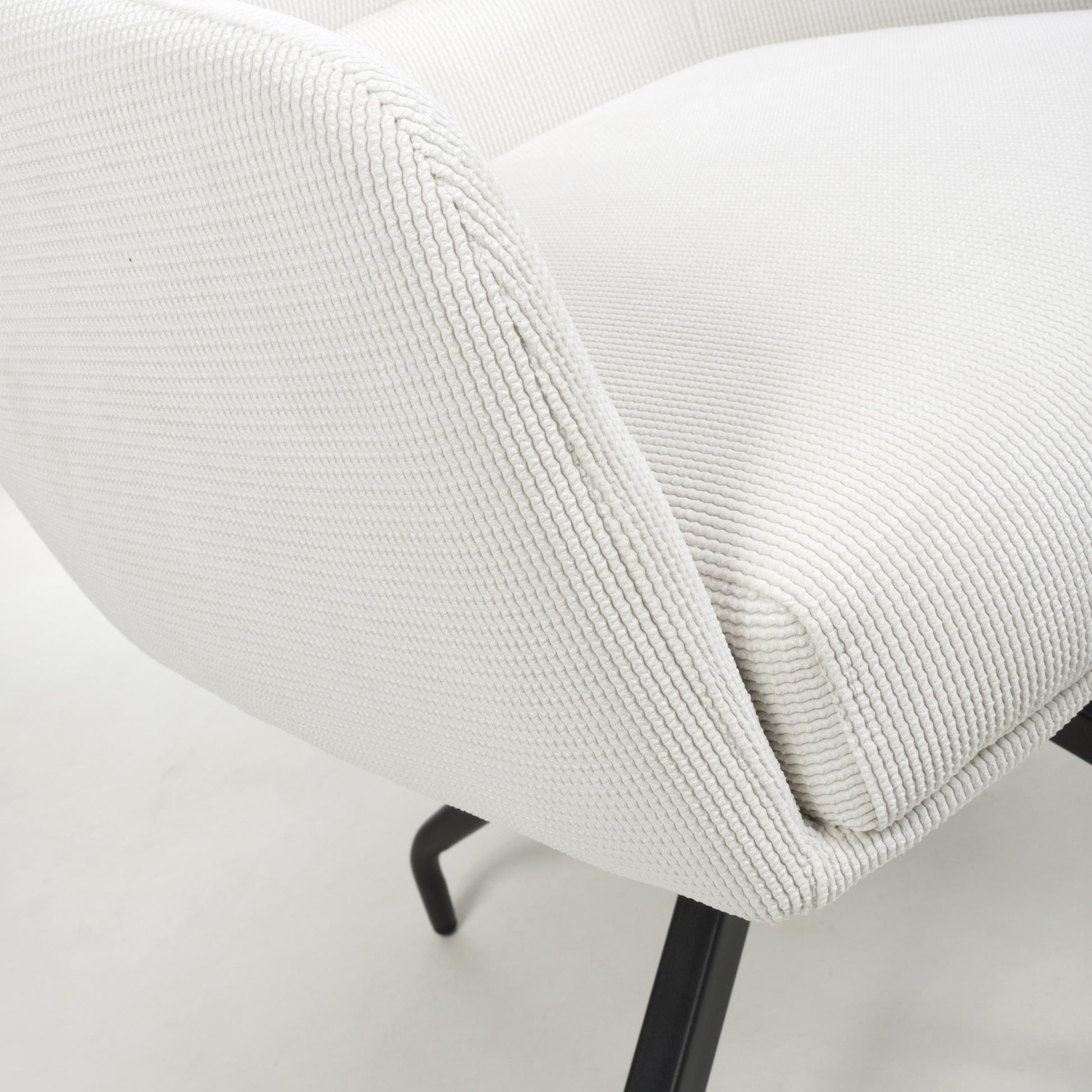 Discover Artemis Corduroy White Swivel Chair for sale UK