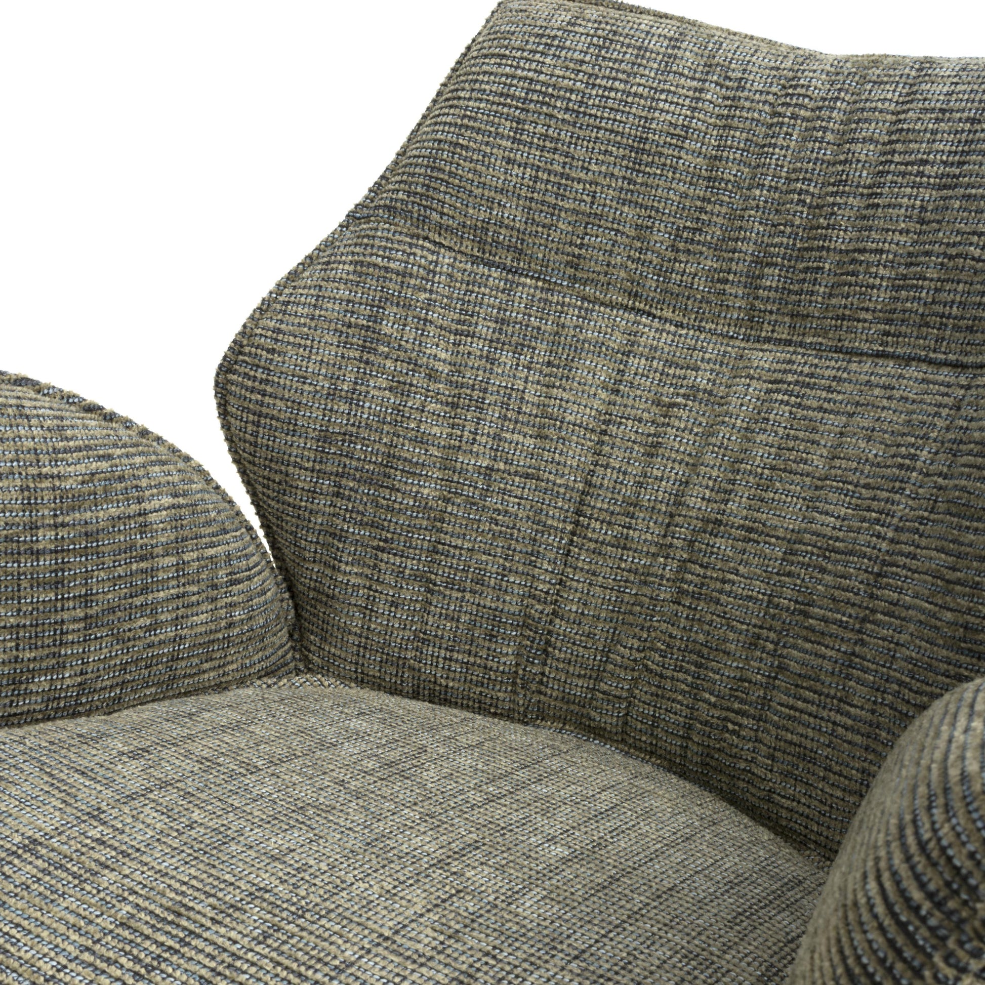 Discover Baltimore Tweed Green Swivel Dining Chair for sale UK