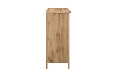 Discover Hampstead oak effect 3 plus 2 five drawer chest UK
