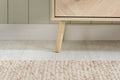 Discover Herringford oak effect four drawer chest chevron pattern UK
