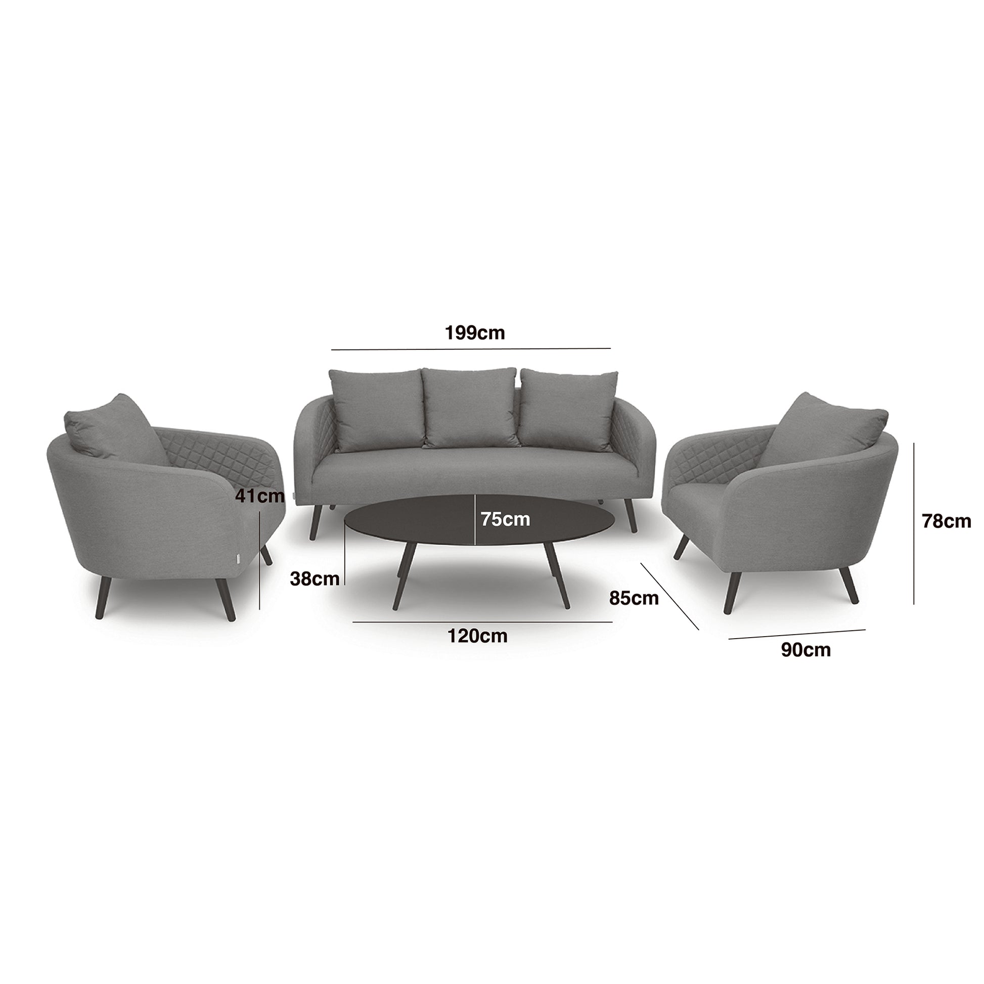 Discover Maze Ambition Sofa Set quilted stitching cushions
