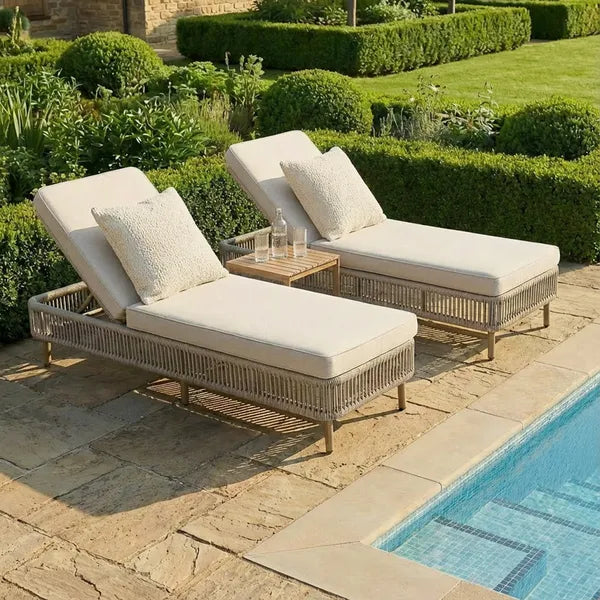 Discover Maze Havana Sunlounger Set with 5 year warranty included
