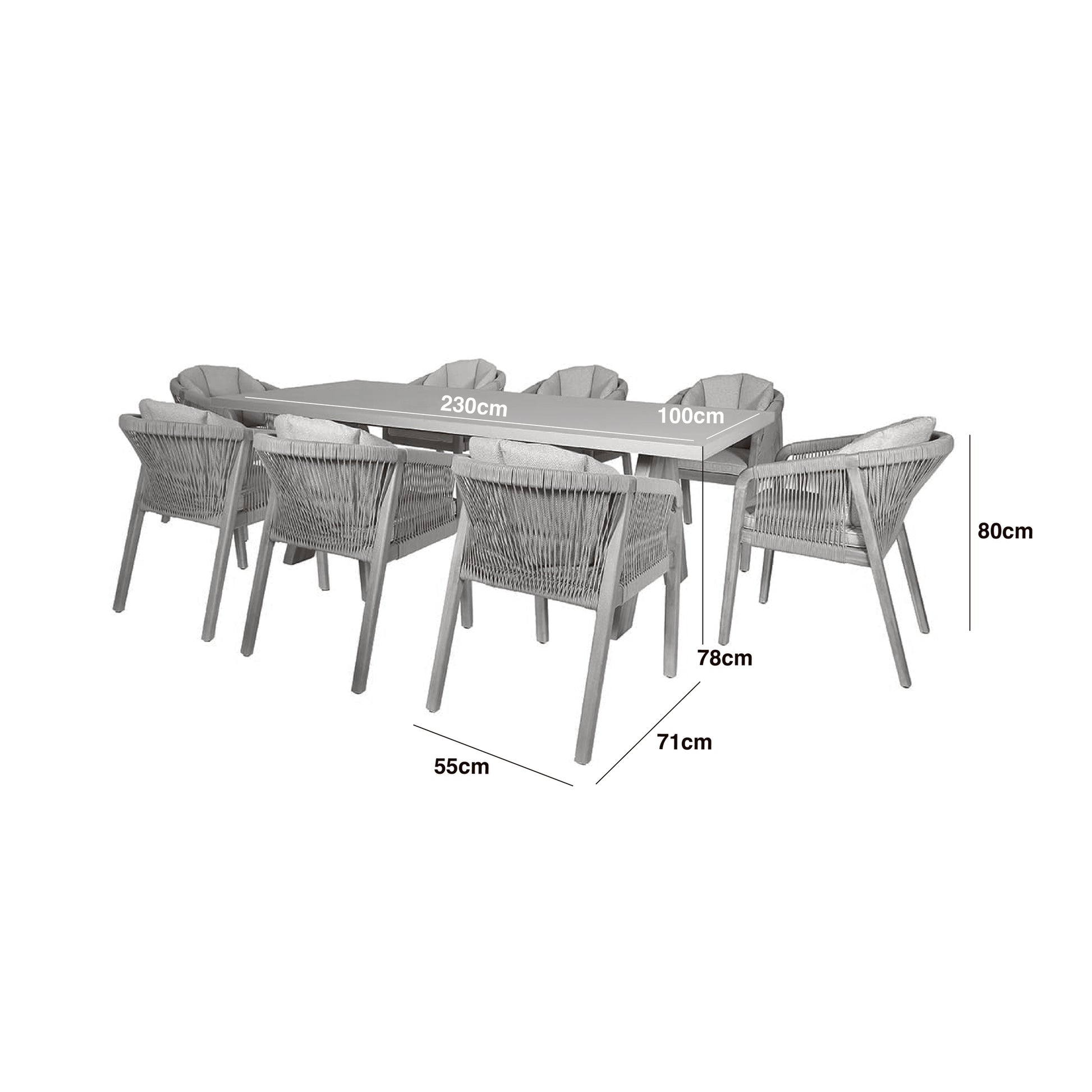 Discover Maze Martinique 8 seat dining set for sale UK