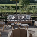 Discover Maze Martinique Rope Weave Sofa Set light brown finish
