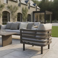 Discover Maze Metro Lounge Set Café Almond with 2 year warranty

