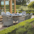 Discover Maze Oxford 6 Seat Oval Dining Set