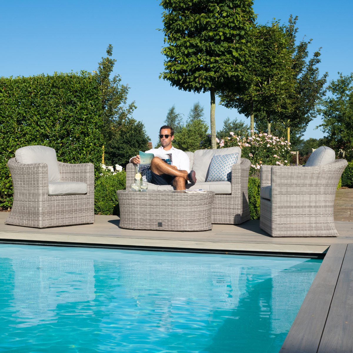Discover Maze Oxford outdoor rattan sofa set for sale
