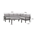 Discover Maze Vancouver Corner Sofa Set dove grey cushions
