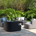 Discover Outdoor Fabric Snug Lifestyle Suite with Rising Table for elegant gardens