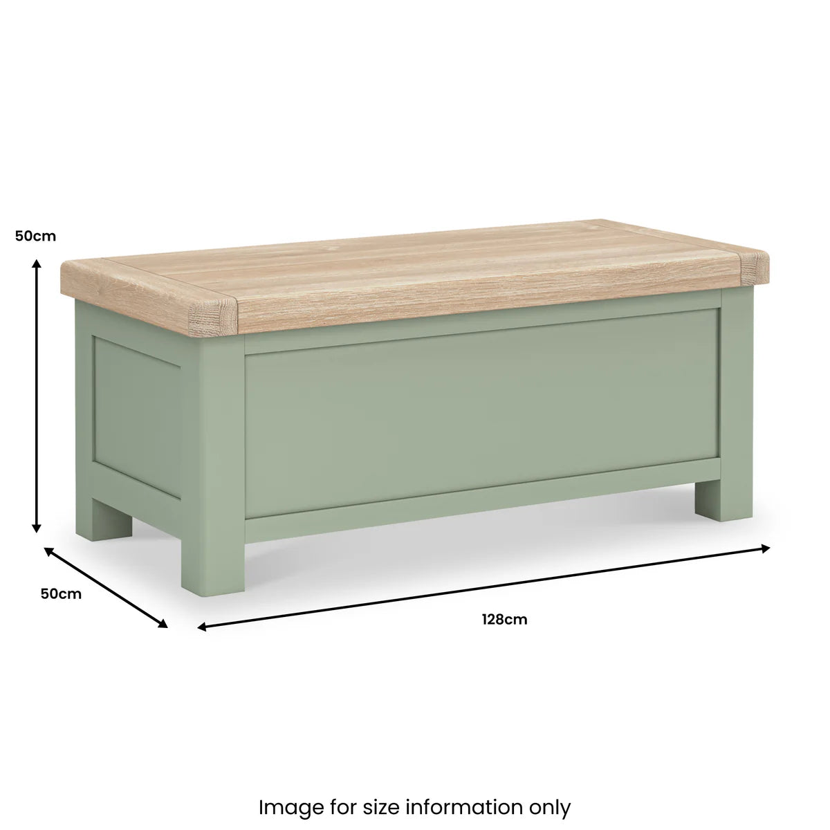 Discover Salcombe Blanket Box Sage at Blythe Living