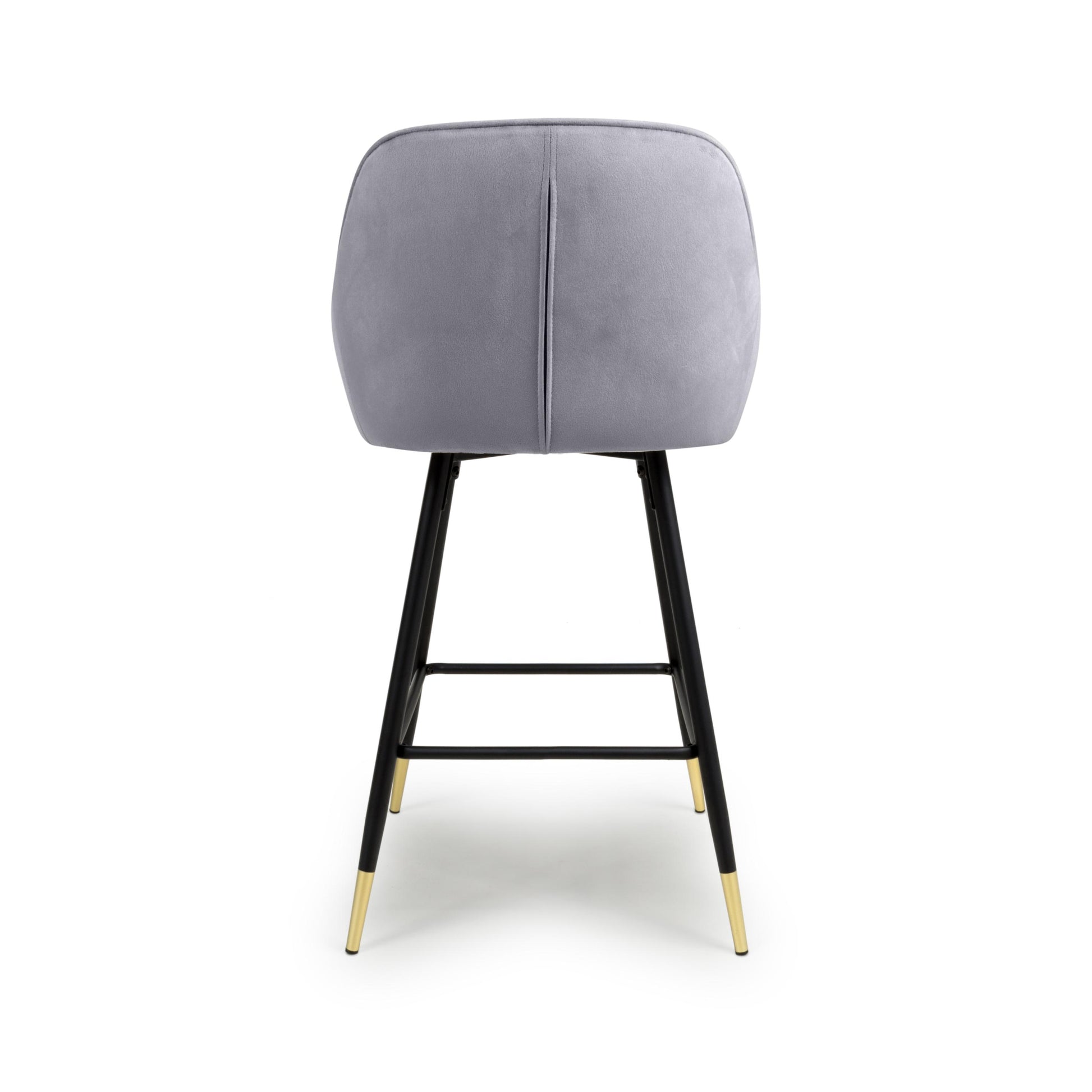 Discover Savanna Brushed Velvet Grey Bar Stool for sale UK