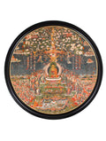 Discover c.1700 Buddha of the Western Pure Land Round Frame 120x120cm online
