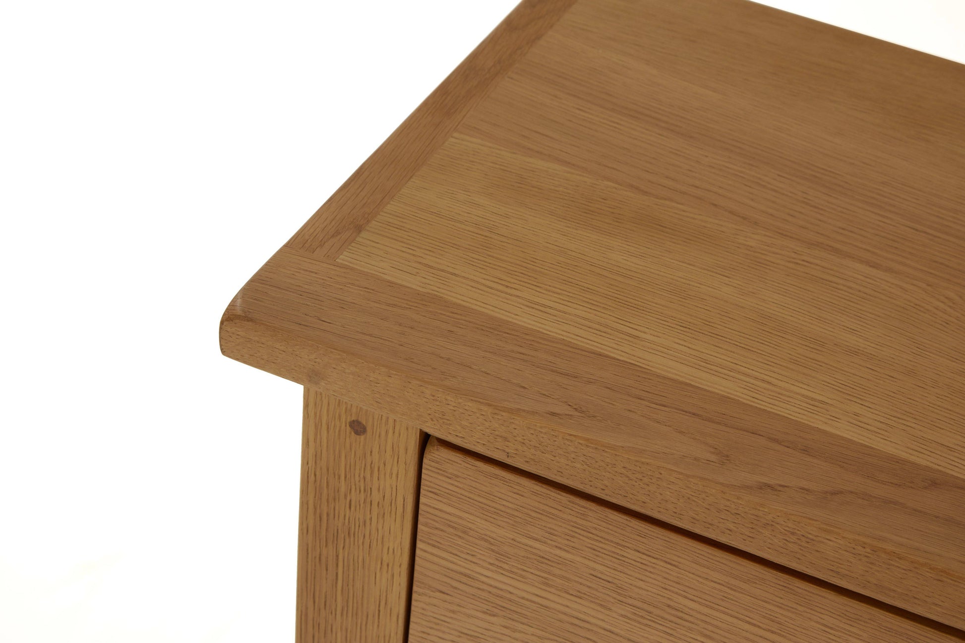 Discover the Burford Oak 3 Drawer Chest H76.5cm W80cm buy online UK
