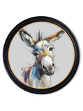 Donkey Jack & Jennet Cosy Sketch - Oxford Round Frame - Blythe Living