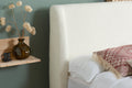 Double Bad Halfden Ottoman White 