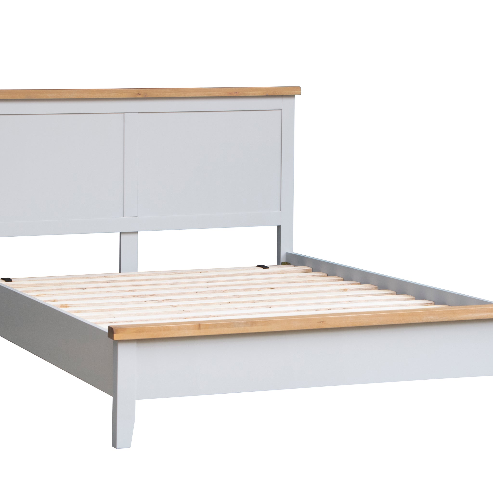 Nova Wooden Oak Bed Grey