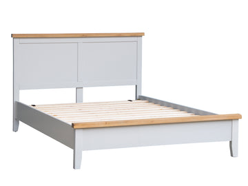 Nova Wooden Oak Bed Grey