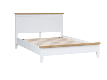 Nova Wooden Oak Bed White