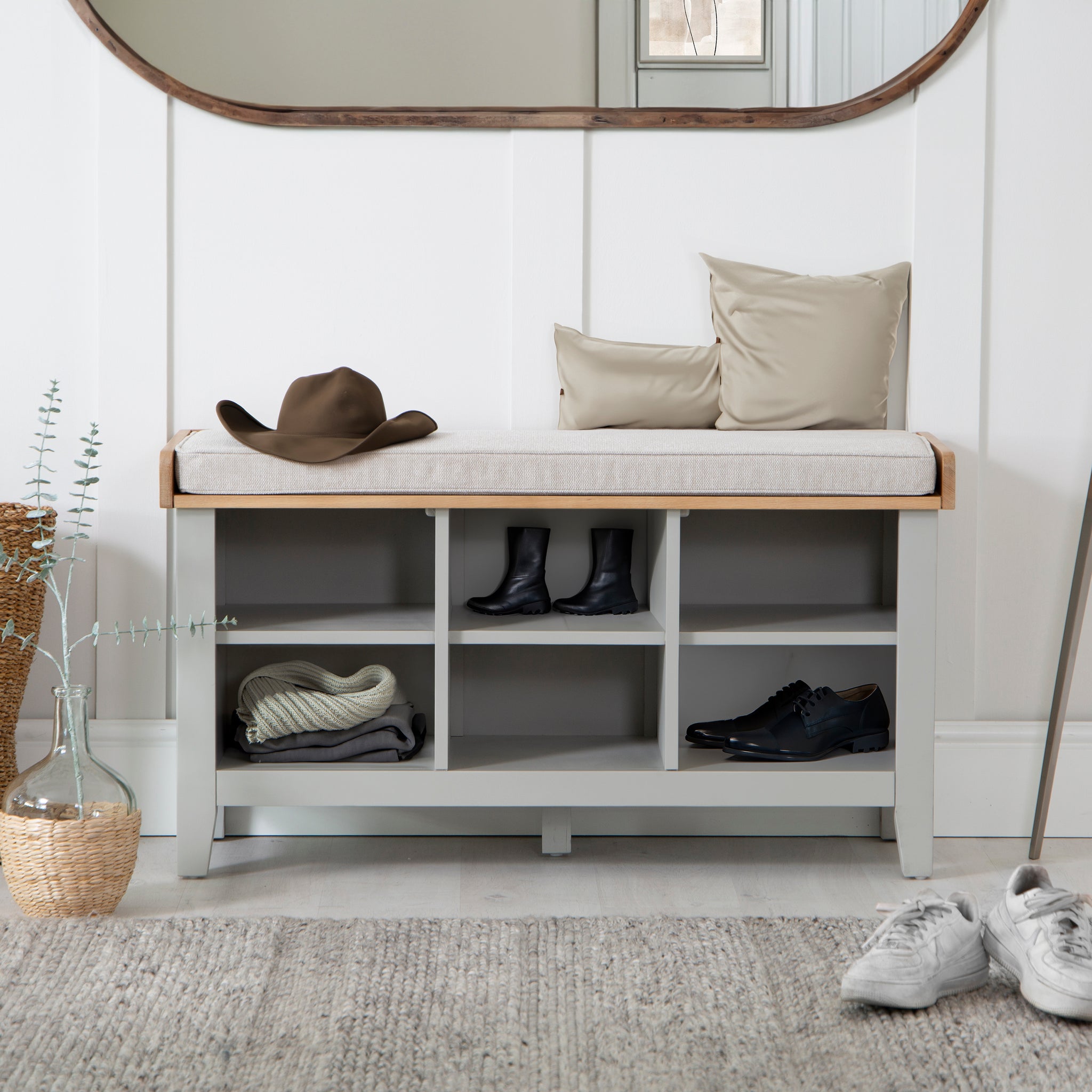 Nova Hall Bench Grey