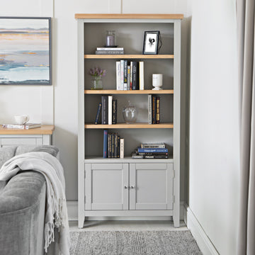 Nova Large Bookcase Grey