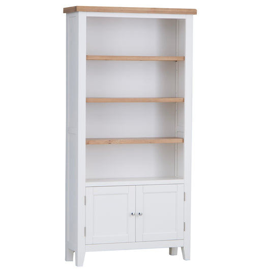 Nova Large Bookcase White