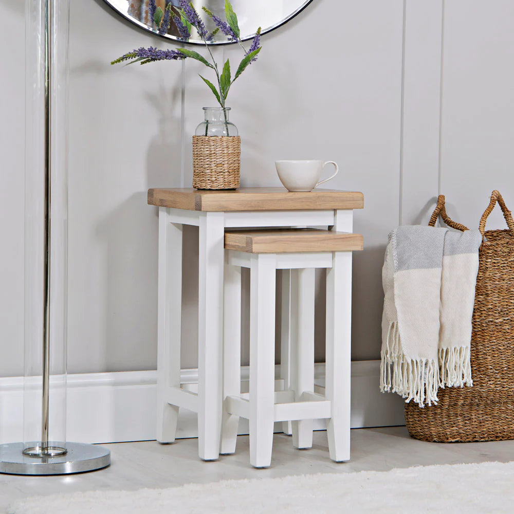 Nova Nest of 2 Tables White