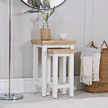 Nova Nest of 2 Tables White