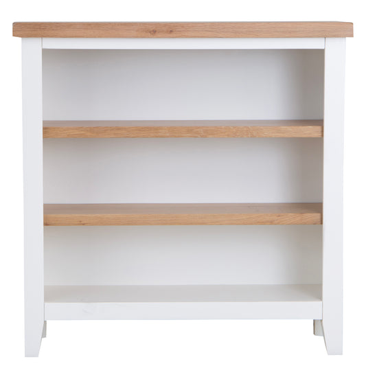 Nova Small Wide Bookcase White