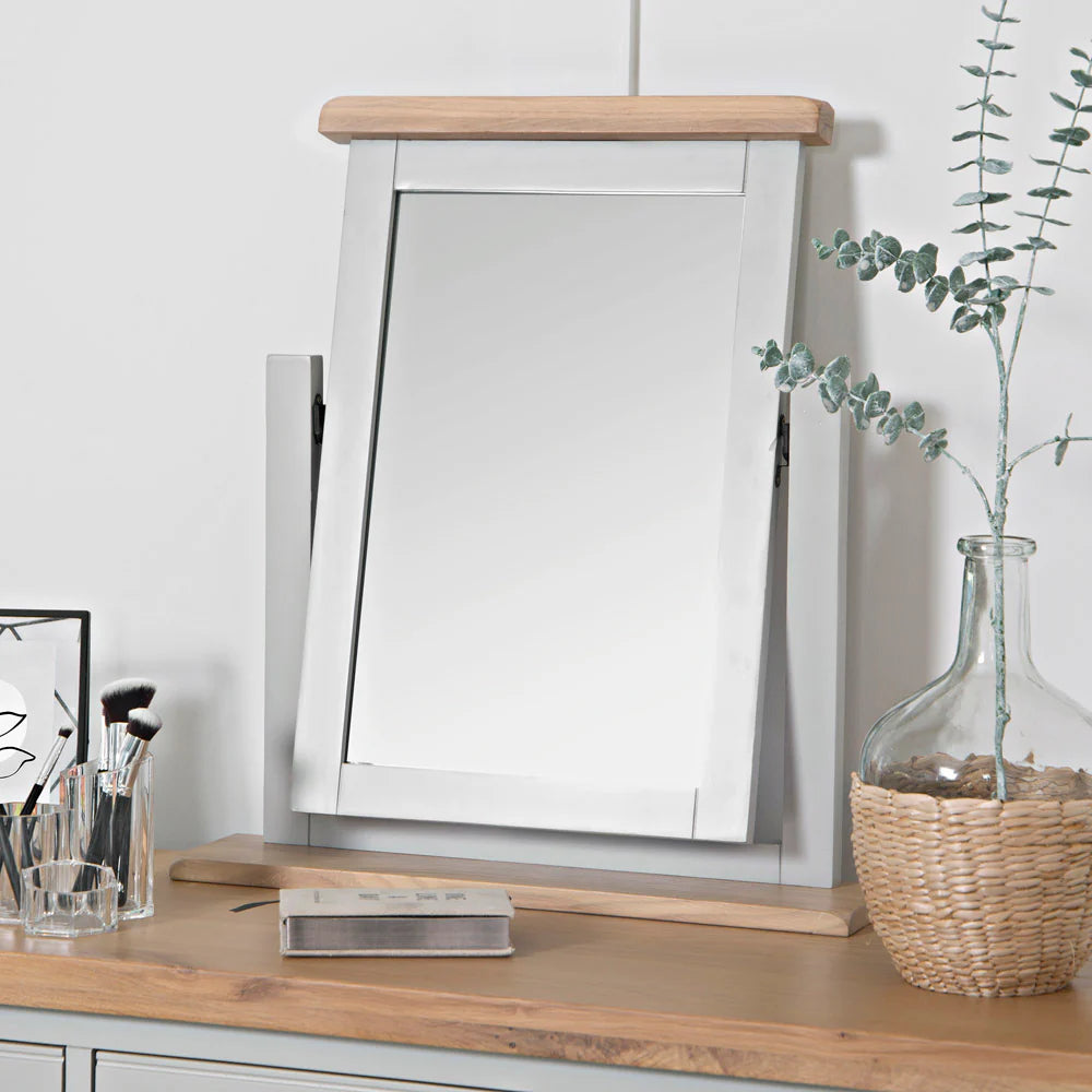 Nova Trinket Mirror Grey