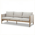 Elegant Burford 3 Seat Aluminium Sofa Dining Set with rising table, ideal to buy for contemporary garden dining