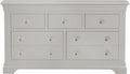 Explore Bordeaux pebble grey wide chest of drawers Blythe Living UK
