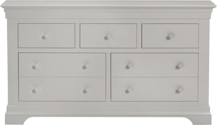 Explore Bordeaux pebble grey wide chest of drawers Blythe Living UK
