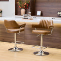 Explore Cortez Leather Effect Tan Bar Stool for modern kitchens