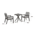 Explore Dove Grey aluminium garden furniture for compact spaces