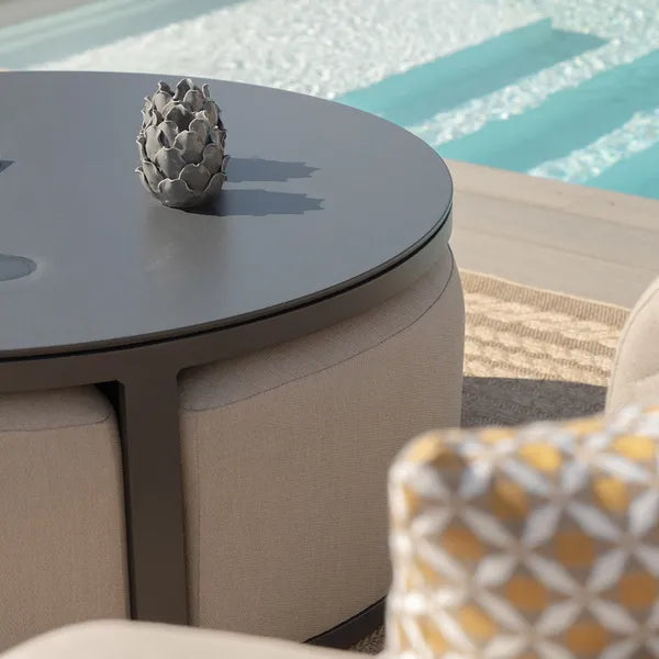Explore Ethos corner sofa set with round coffee table
