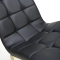 Explore Jenner Leather Effect Black Gold Dining Chair for modern dining rooms