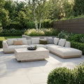 Explore Lyon corner sofa set with lounge chairs online
