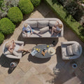 Explore Maze Ambition 3 Seat Sofa Set curved Cabriole arms
