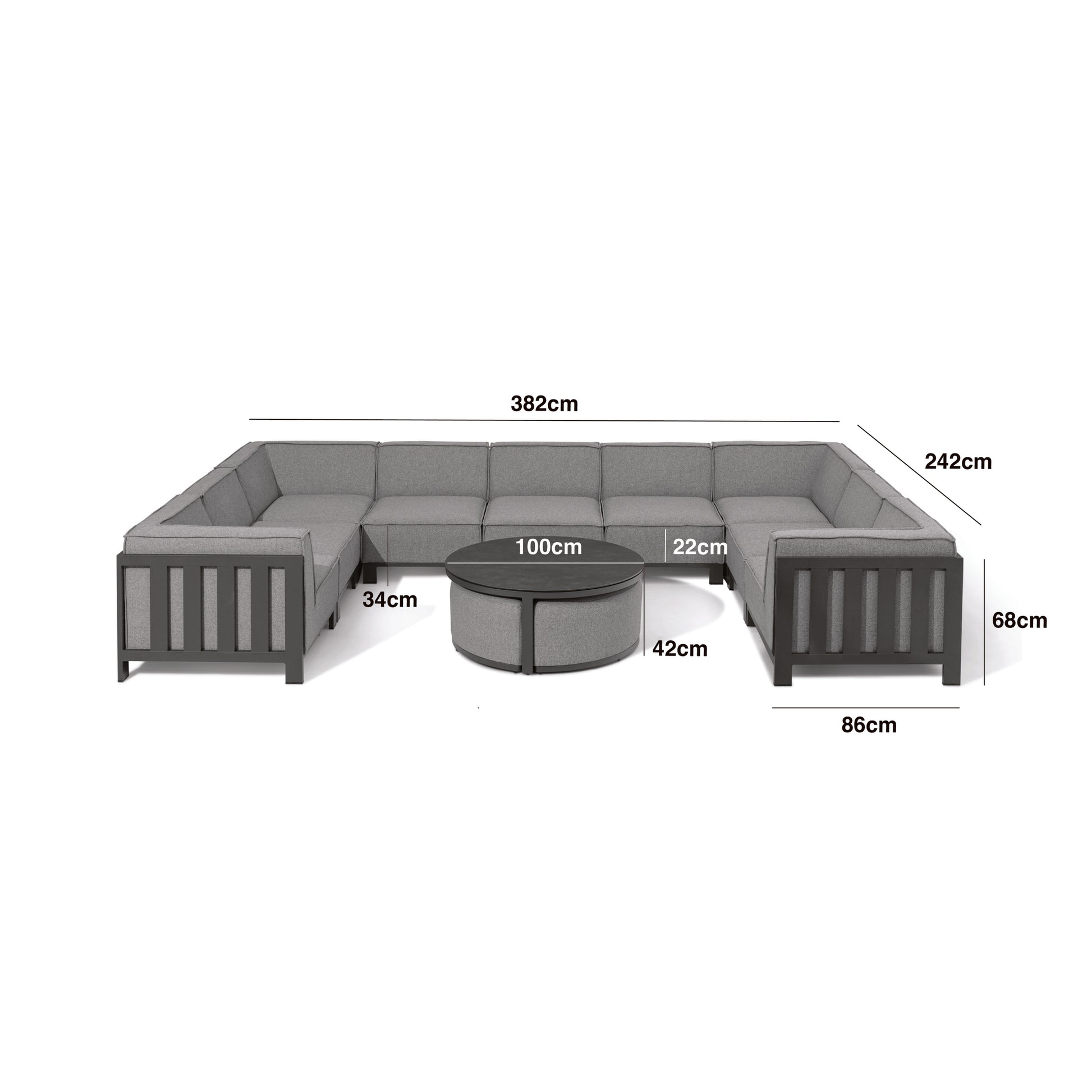 Explore Maze Ibiza U Shape Lounge Set