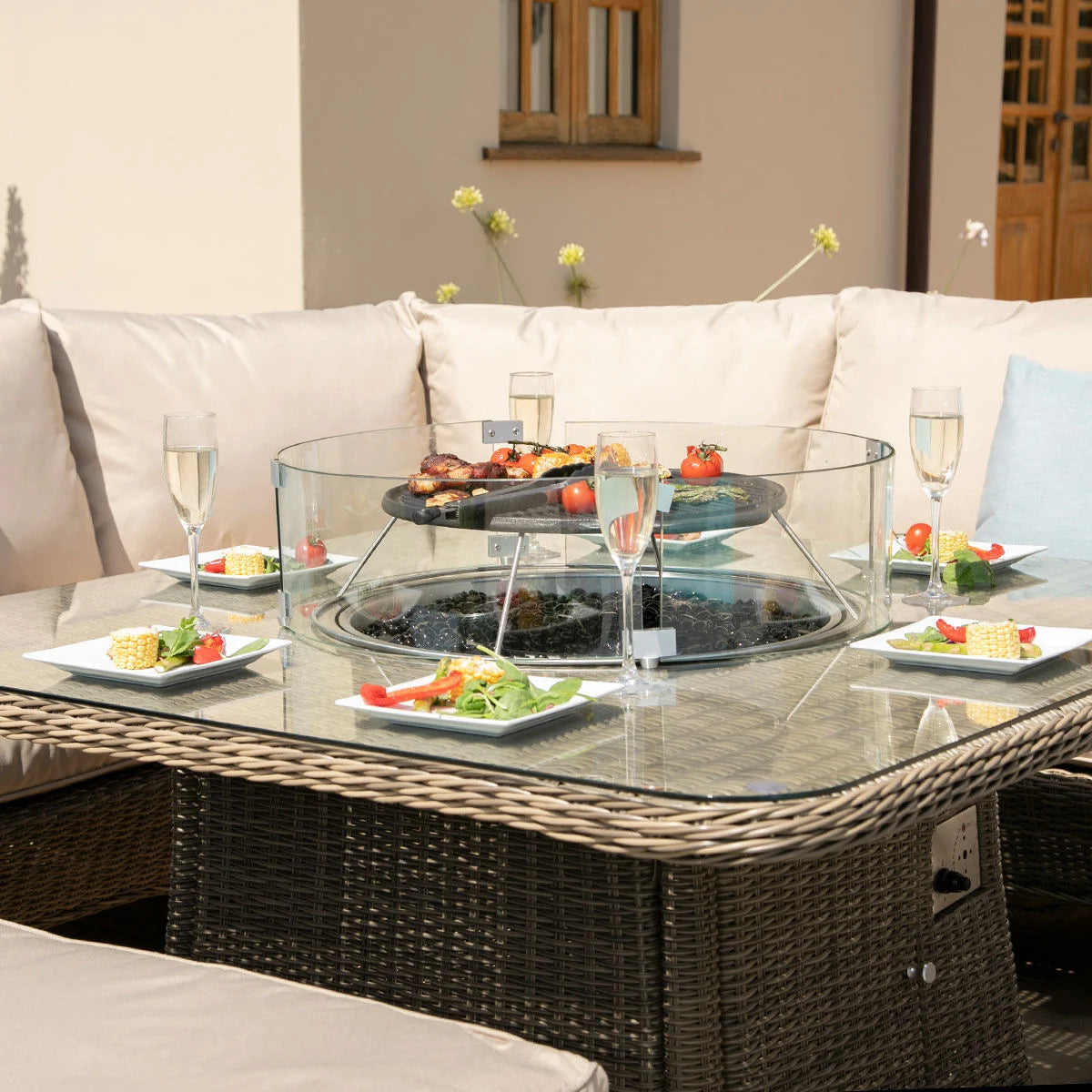 Explore Maze Winchester Garden Dining Sofa Set