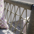 Explore Monaco sofa set with knotted rope frame detailing
