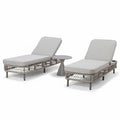 Explore Monaco sunloungers with knotted rope frame detailing
