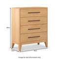 Explore Viento oak wax finish chest of drawers bedroom storage
