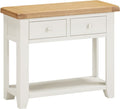 Explore Windsor Ivory Oak 2 Drawer Console Table