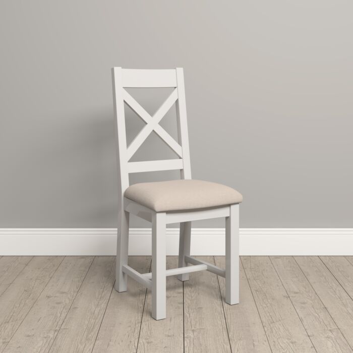 Explore Windsor Ivory Oat Cross Back Chair