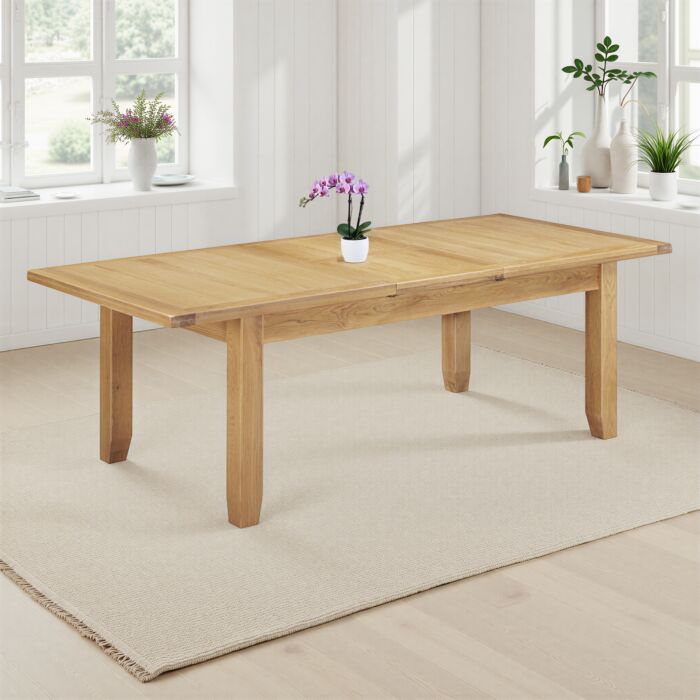 Explore Windsor Natural Oak Extending Dining Table