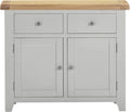 Explore Windsor Pebble Grey Oak 2 Door Sideboard