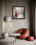 Explore atmospheric London artwork with misty city architecture